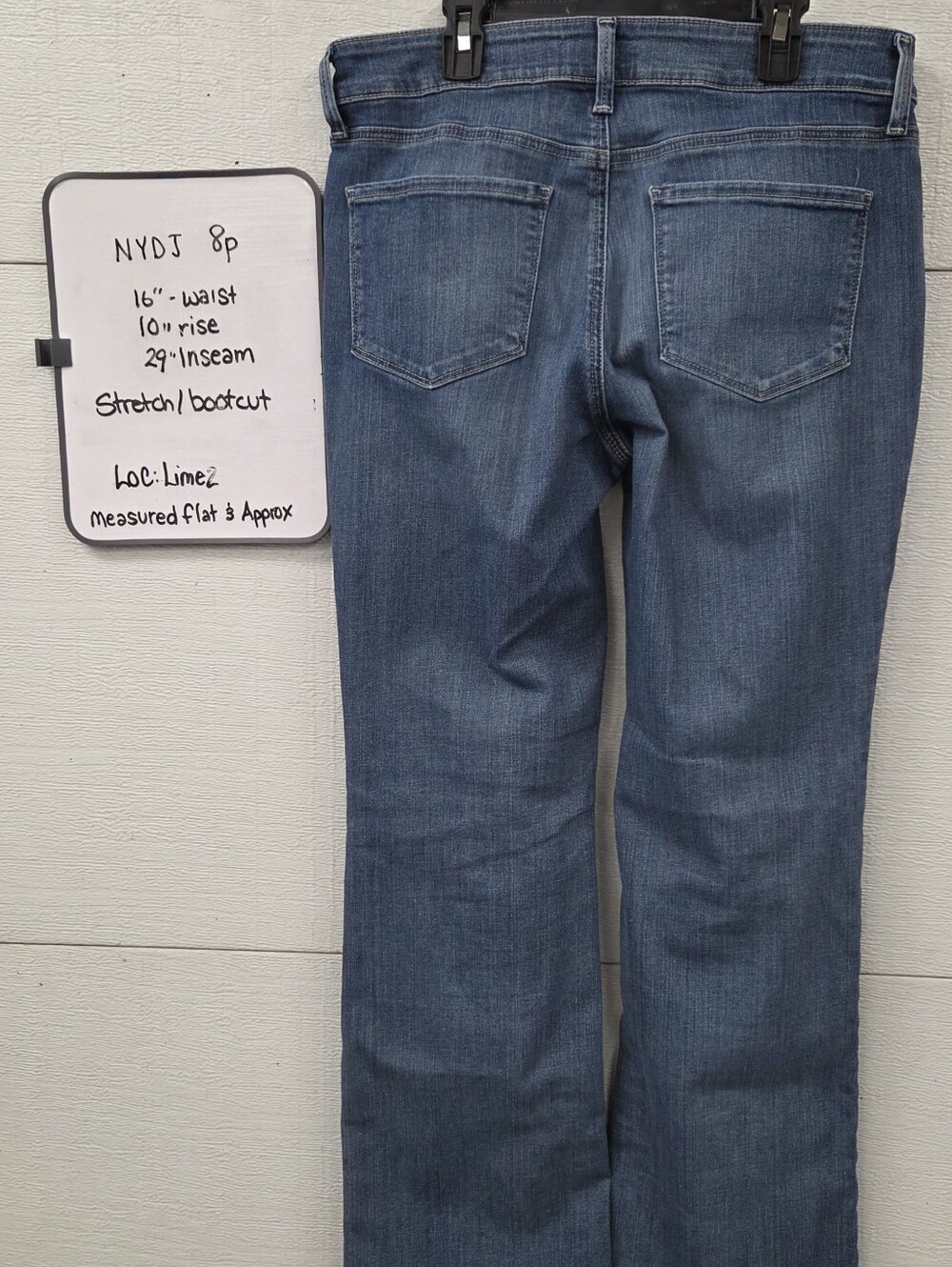 Nydj Barbara Boot Classic Women's Blue Denim Jeans 8p - Picture 7 of 8